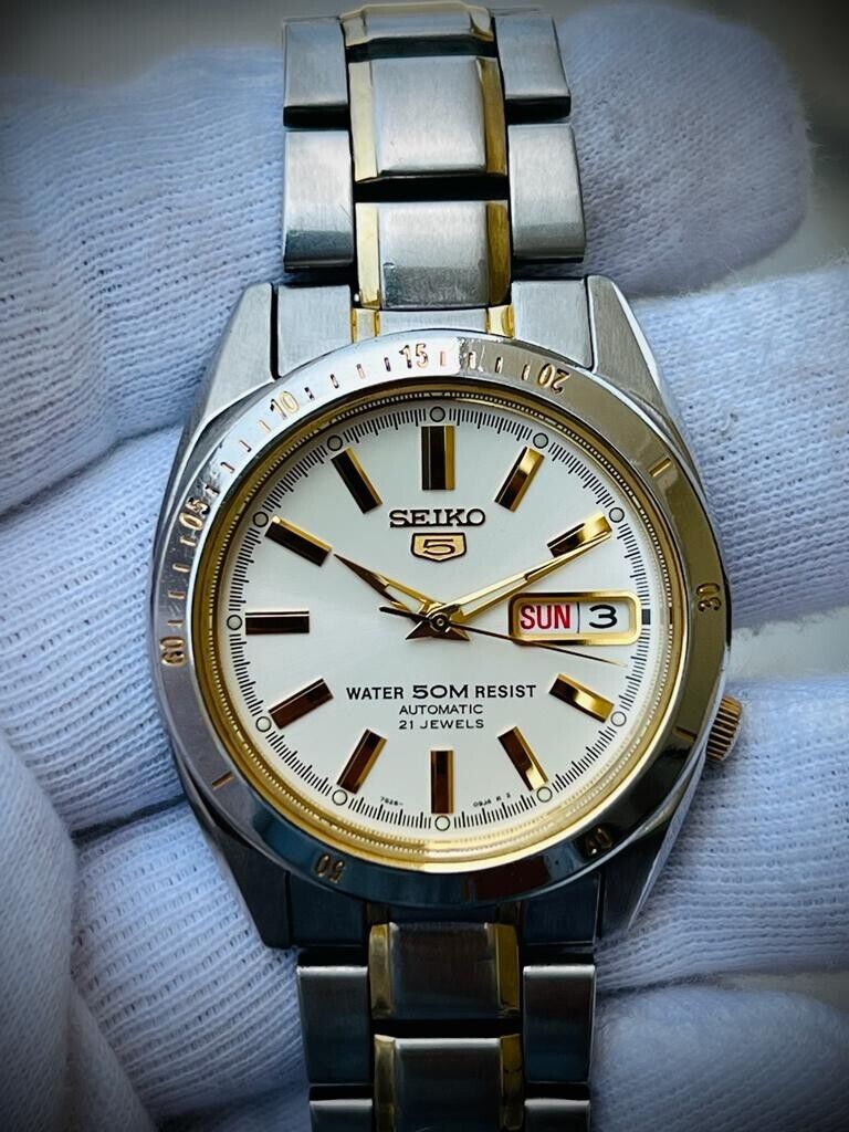 Beautiful Seiko 5 Automatic 50m 7S26-03C0 37mm Men’s Watch, Japan Made - Grab A Watch Co