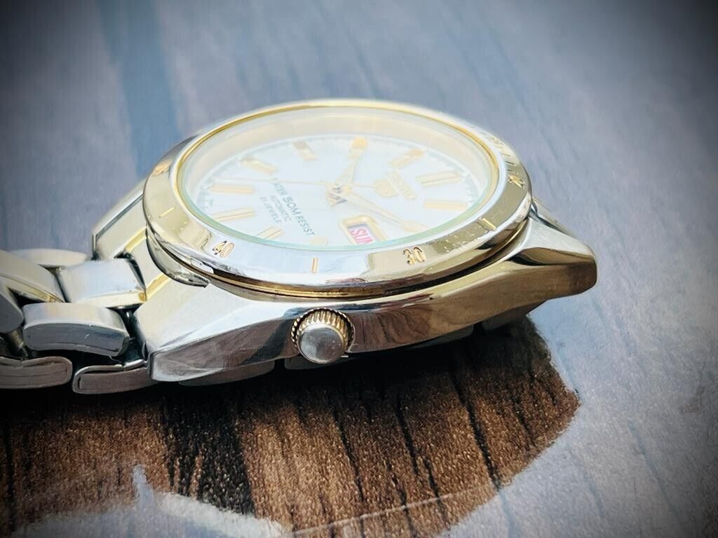 Beautiful Seiko 5 Automatic 50m 7S26-03C0 37mm Men’s Watch, Japan Made - Grab A Watch Co