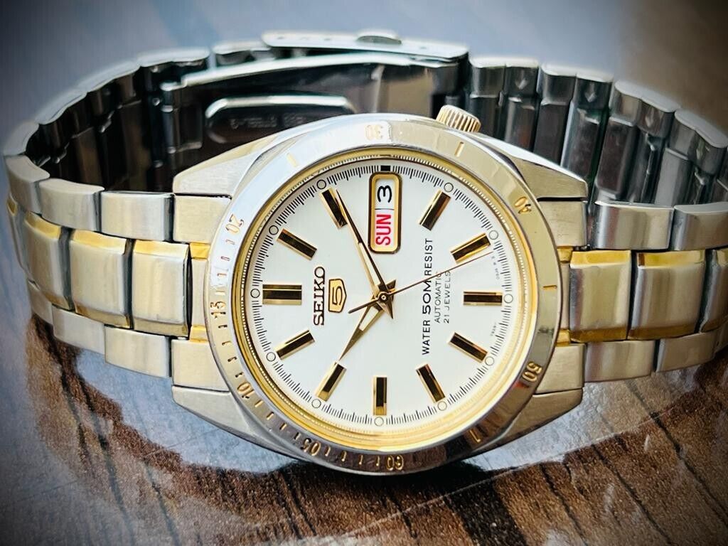 Beautiful Seiko 5 Automatic 50m 7S26-03C0 37mm Men’s Watch, Japan Made - Grab A Watch Co