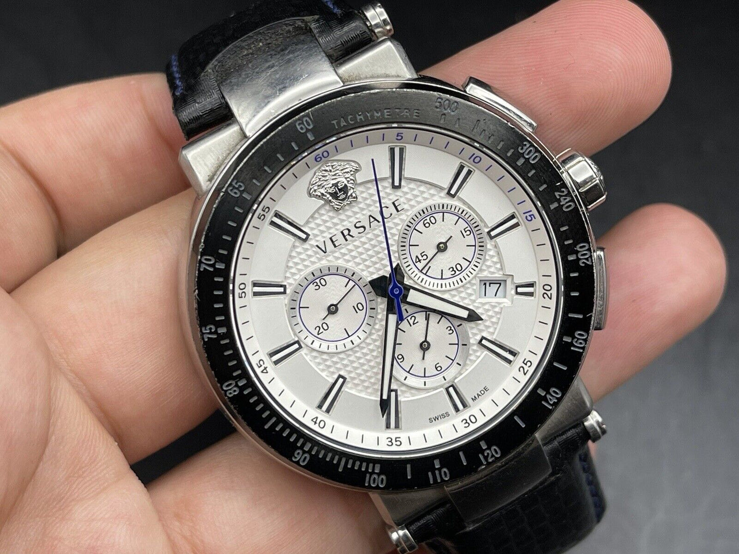 Beautiful Versace Chronograph Gents Watch, Quartz, Beautiful gift watch - Grab A Watch Co