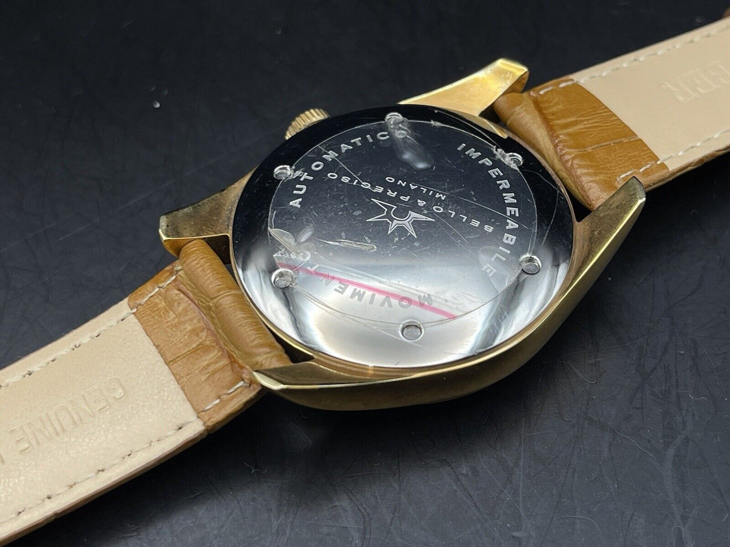 Bello & Preciso Milano Italain Mens Watch NOS Green Dial Automatic 40mm - Grab A Watch Co