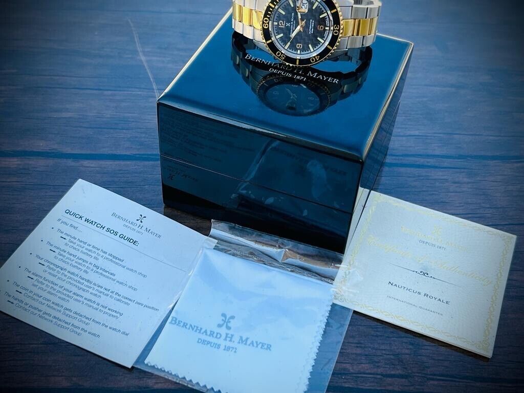 Bernhard H. Mayer 500m Divers Automatic Gents Watch, Perfect Box & Papers - Grab A Watch Co