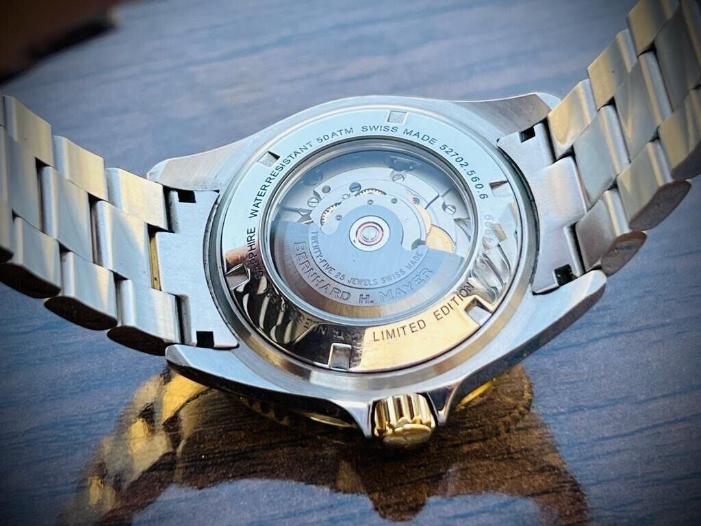 Bernhard H. Mayer 500m Divers Automatic Gents Watch, Perfect Box & Papers - Grab A Watch Co