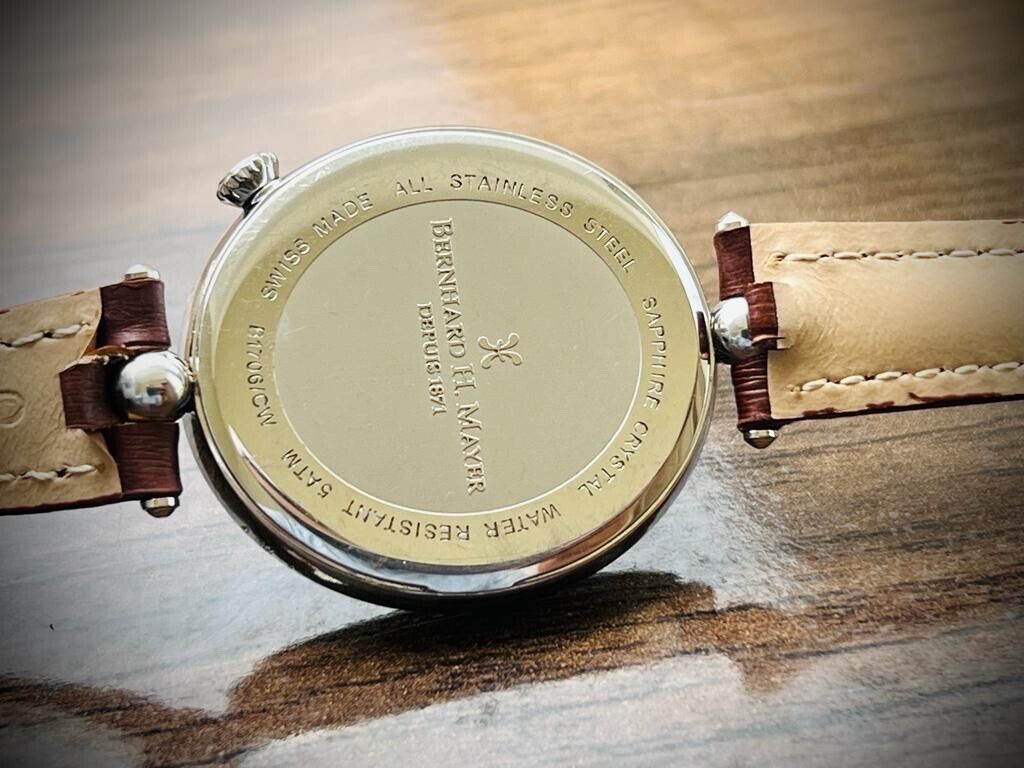 Bernhard H. Mayer Allure Mother Of Pearl Dial Diamonds Ladies Watch 34mm - Grab A Watch Co