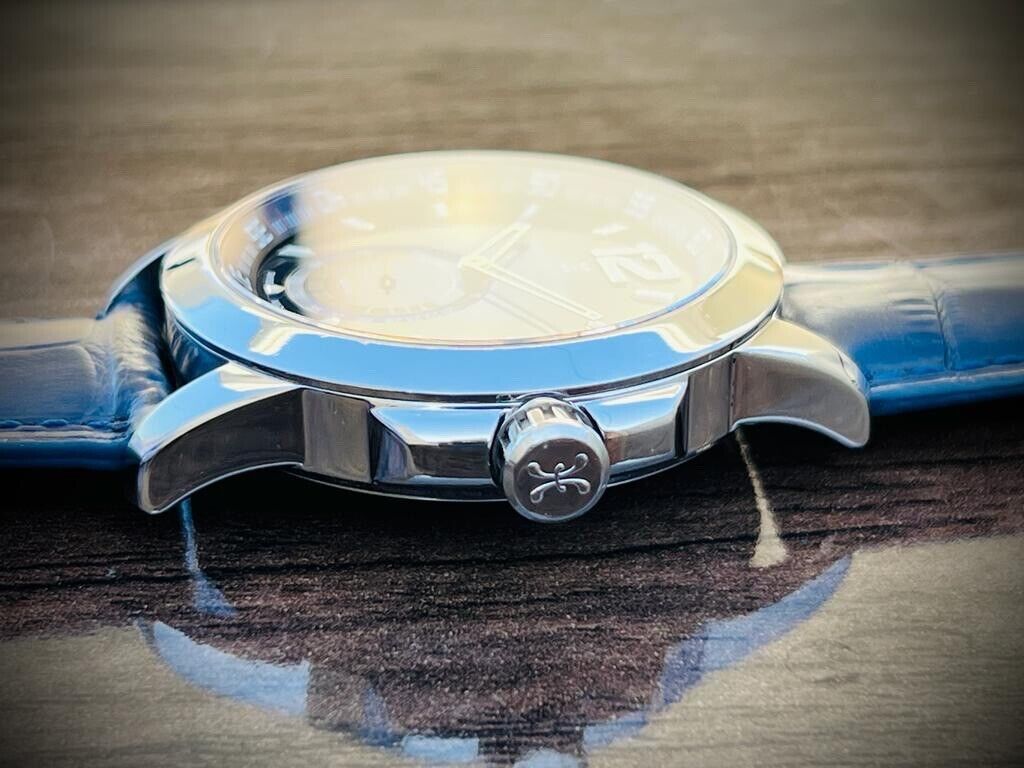 Bernhard H. Mayer Blue Drift Glider Quartz Gents Watch, Perfect, 45mm - Grab A Watch Co