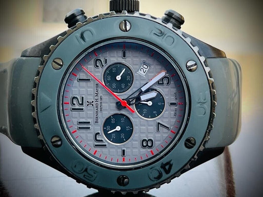 Bernhard H. Mayer Jumbo Size Chronograph 48mm Mens Watch, Swiss made - Grab A Watch Co