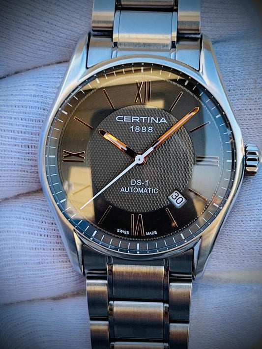 Certina DS-1 Automatic 100m Mens Watch 40mm, Swiss Made, Dress Watch - Grab A Watch Co
