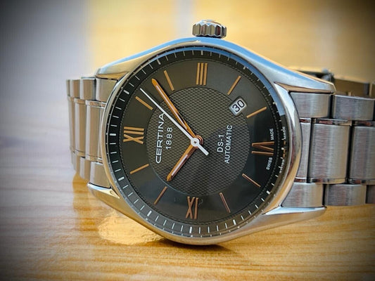 Certina DS-1 Automatic 100m Mens Watch 40mm, Swiss Made, Dress Watch - Grab A Watch Co