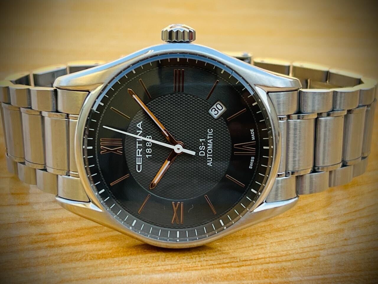 Certina DS-1 Automatic 100m Mens Watch 40mm, Swiss Made, Dress Watch - Grab A Watch Co