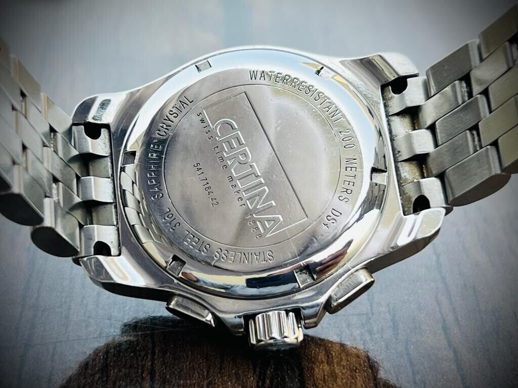 Certina DS First Chronograph 200m Silver Dial Quartz Mens Watch 42mm, Swiss Made - Grab A Watch Co