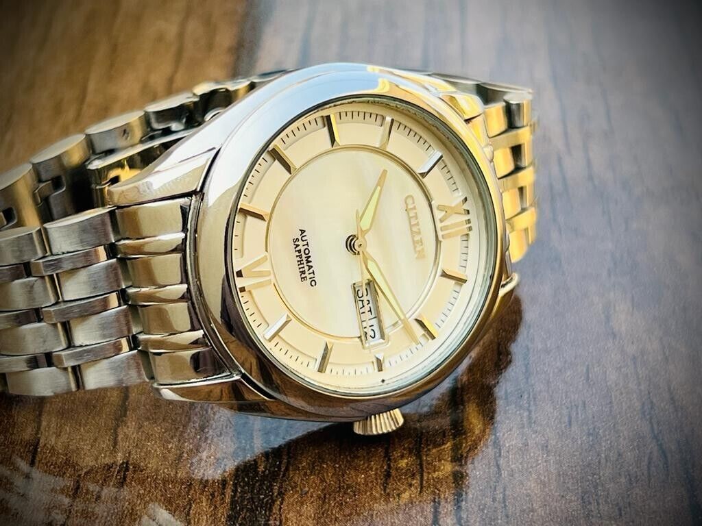 Citizen Automatic Sapphire MOP dial 40mm Gents Watch, Japan Made Ref: 890167 - Grab A Watch Co