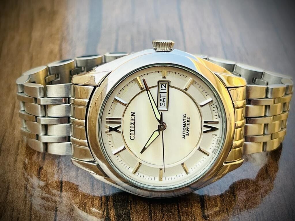 Citizen Automatic Sapphire MOP dial 40mm Gents Watch, Japan Made Ref: 890167 - Grab A Watch Co
