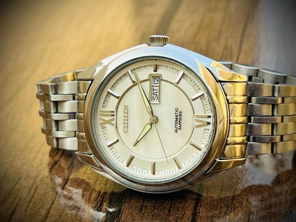Citizen Automatic Sapphire MOP dial 40mm Gents Watch, Japan Made Ref: 890167 - Grab A Watch Co