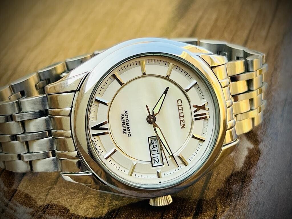 Citizen Automatic Sapphire MOP dial 40mm Gents Watch, Japan Made Ref: 890167 - Grab A Watch Co