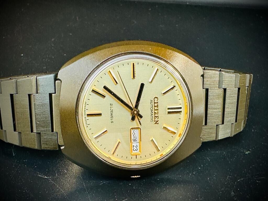 Citizen NOS 21 Jewels Rare Automatic Ref:510751 Titanium Case 36mm, Japan Made - Grab A Watch Co