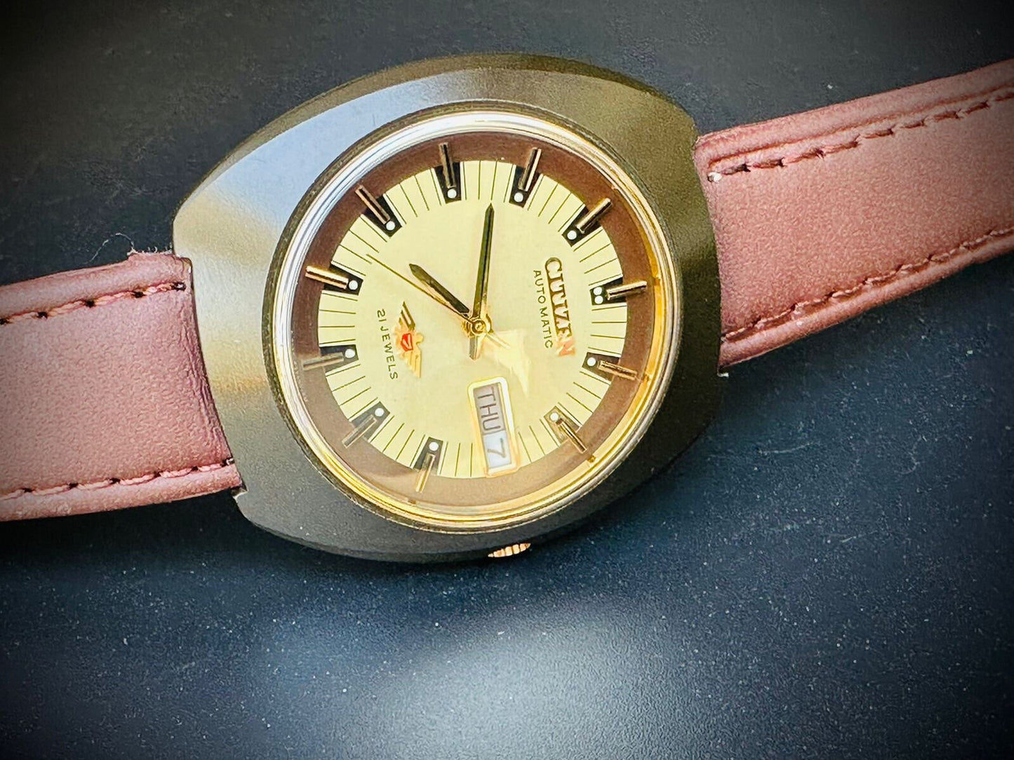 Citizen NOS Automatic 2/Tone Dial 21 Jewels 36mm Made in Japan Ref: 51-0751 - Grab A Watch Co
