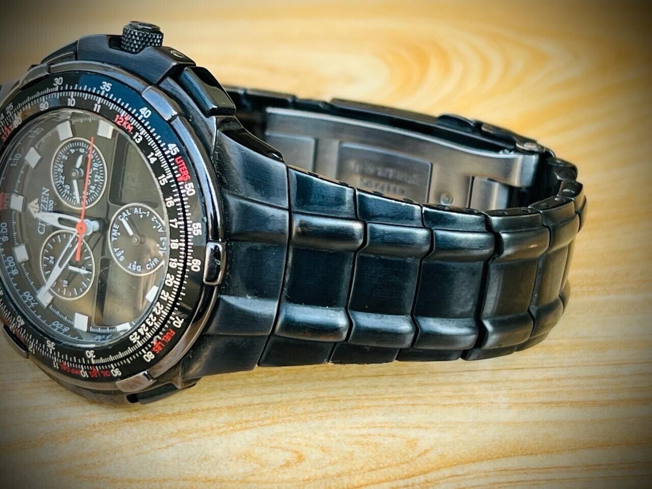 Citizen Promaster Nighthawk Black/Steel Dual Timer Digital 40mm Mens Watch RARE - Grab A Watch Co