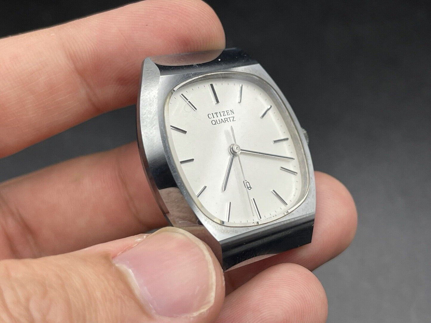 Collectable Vintage Citizen CQ Quartz Genuine Watch, 34mm, Not Working - Grab A Watch Co