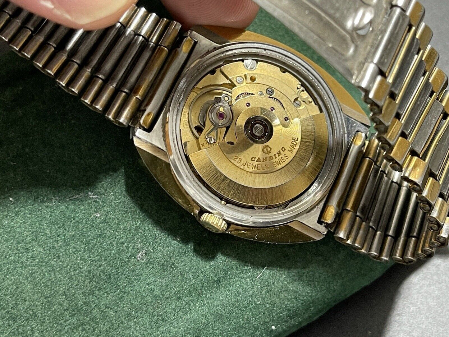 Genuine NOS Vintage Candino New Age Diastar 35mm ETA 2836-2 Sapphire 25J, Swiss - Grab A Watch Co