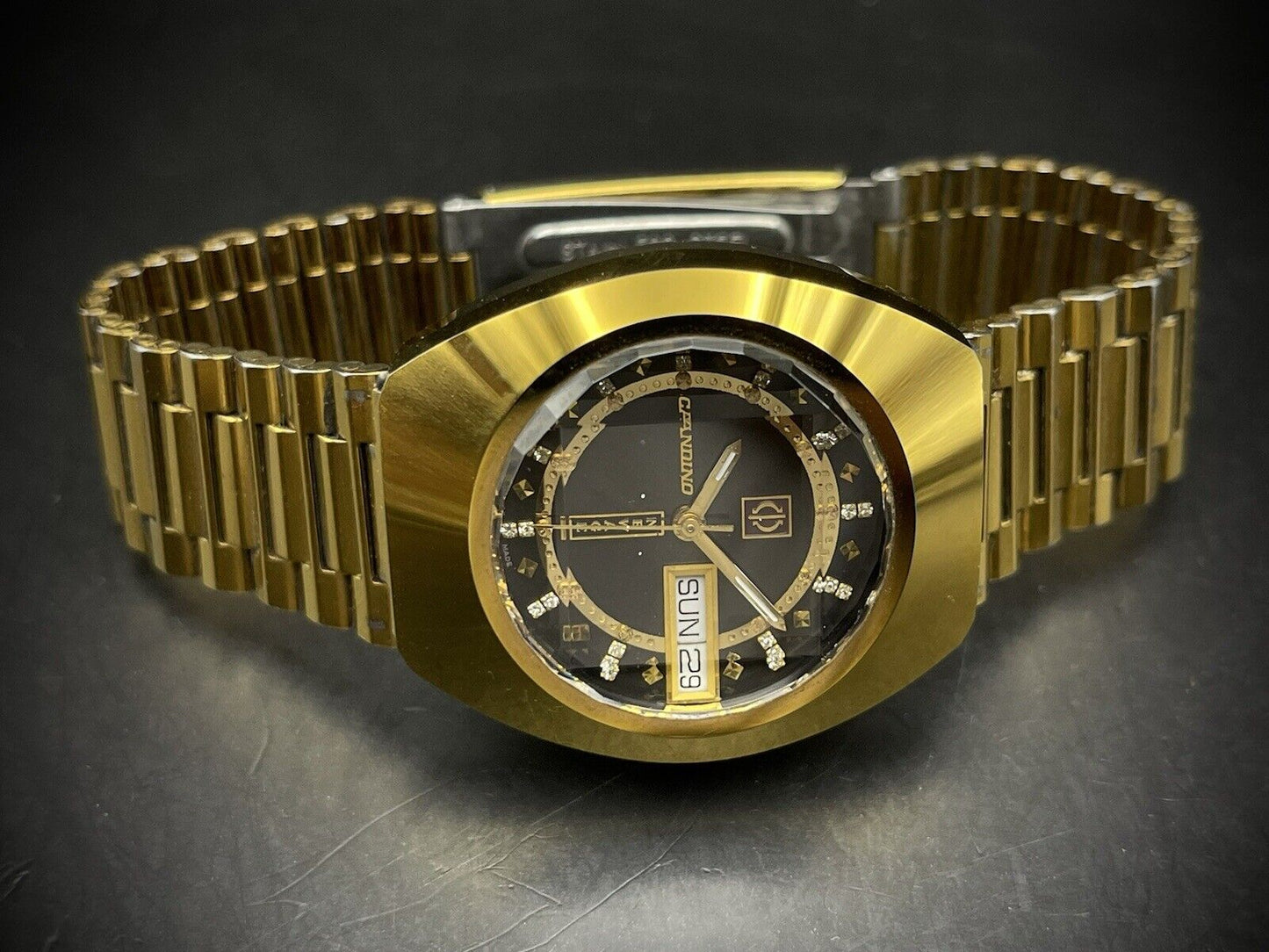 Genuine NOS Vintage Candino New Age Diastar 36mm Sapphire Automatic Mens Watch - Grab A Watch Co