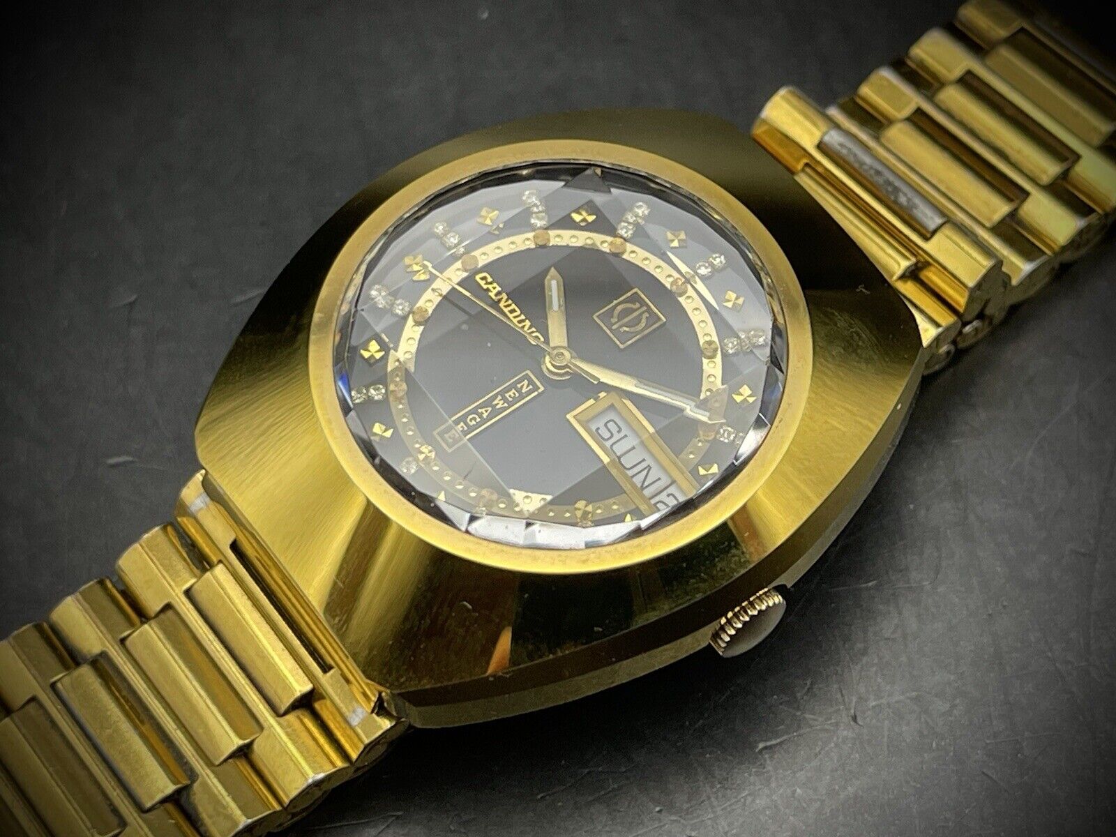 Genuine NOS Vintage Candino New Age Diastar 36mm Sapphire Automatic Mens Watch - Grab A Watch Co