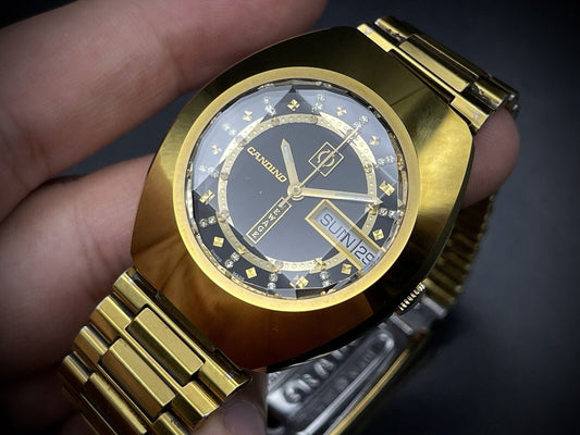 Genuine NOS Vintage Candino New Age Diastar 36mm Sapphire Automatic Mens Watch - Grab A Watch Co