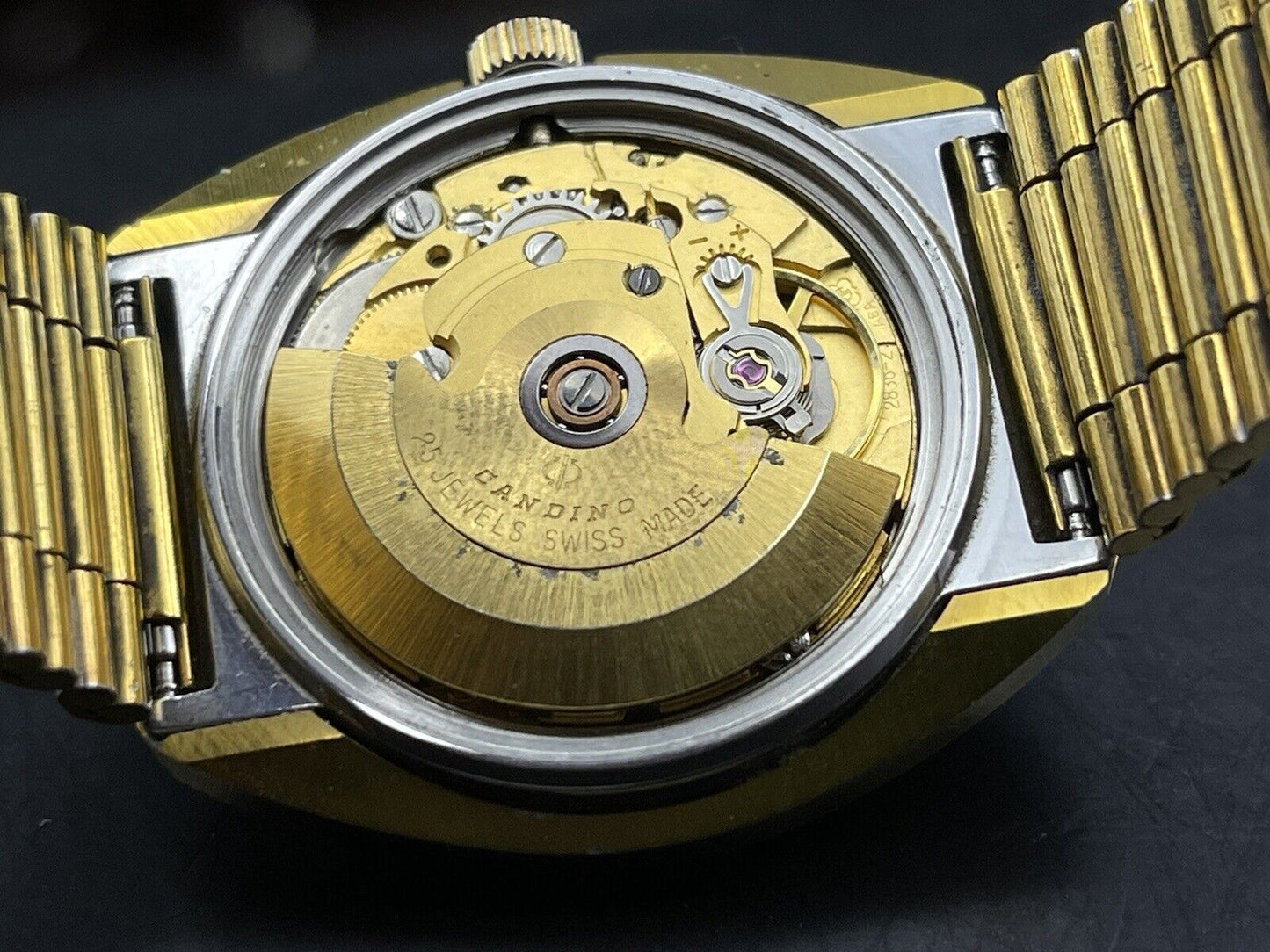 Genuine NOS Vintage Candino New Age Diastar 36mm Sapphire Automatic Mens Watch - Grab A Watch Co