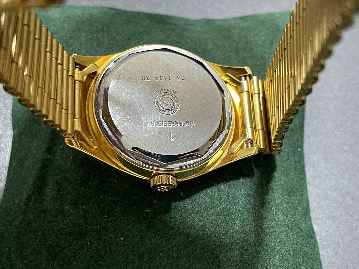 Genuine Vintage NOS West End Watch Co. Automatic Gents Watch, Gold , Swiss - Grab A Watch Co