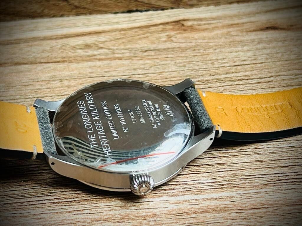 LONGINES Heritage Military L2.826.4.53.2 Men's Limited Edition With Box & Papers - Grab A Watch Co
