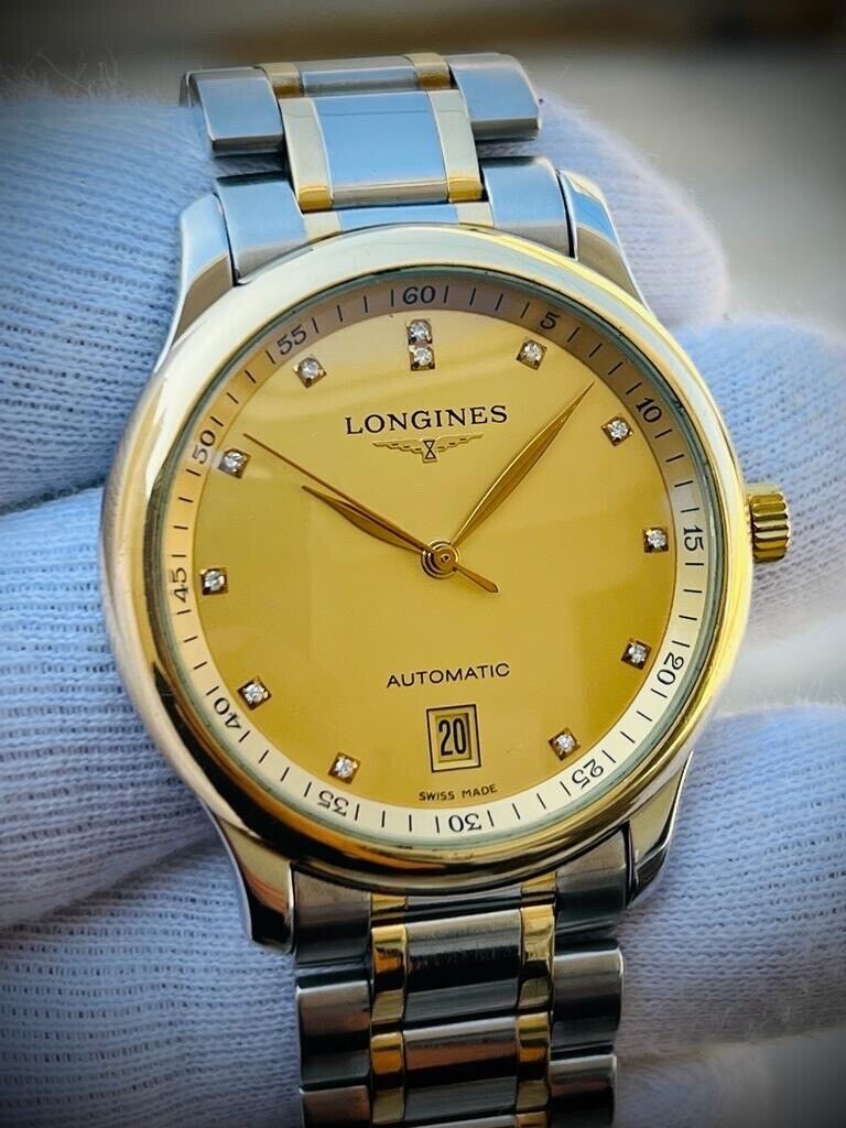 LONGINES Master Collection Diamond Dial Automatic Luxury Men’s Watch, Swiss Made - Grab A Watch Co