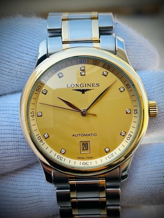 LONGINES Master Collection Diamond Dial Automatic Luxury Men’s Watch, Swiss Made - Grab A Watch Co