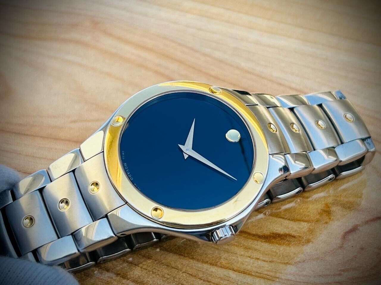 Movado S.E Sports Edition Quartz Mens Watch 40mm Swiss made , Perfect, 2/Tone - Grab A Watch Co