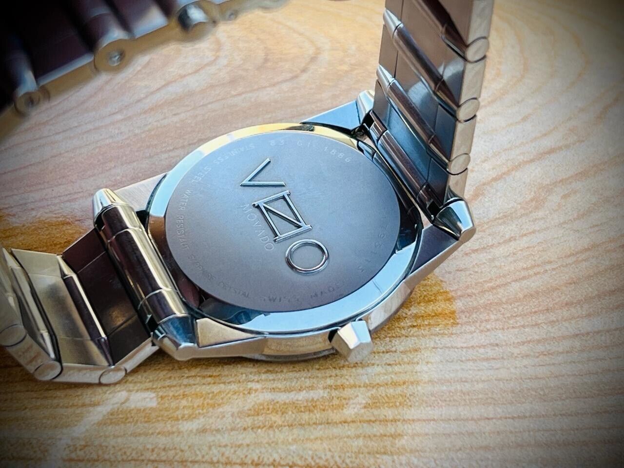 Movado VIZIO Luxury Ceramic Bezel Mens Watch Swiss made, Perfect 38mm - Grab A Watch Co