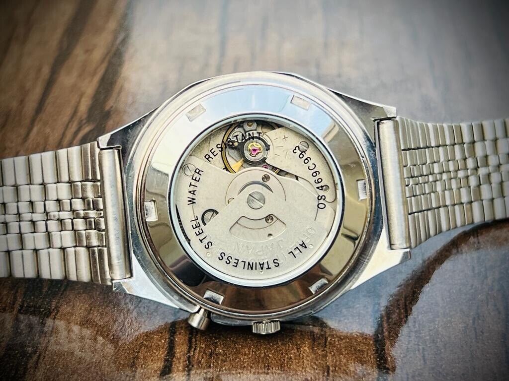 Orient 3 Star Crystal 21 Jewels Brown Dial, Perfect Mens Watch 35mm, Open Back - Grab A Watch Co