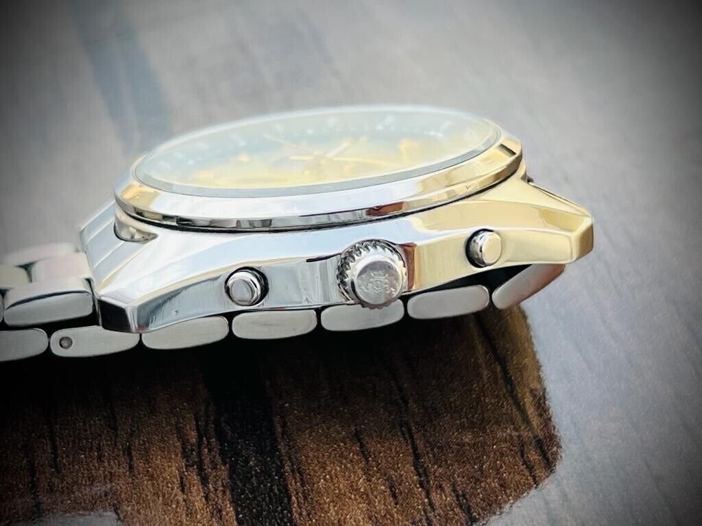 ORIENT Chronograph 10Bar Sporty Neo Seventies Horizon Green Dial Mens Watch 42mm - Grab A Watch Co