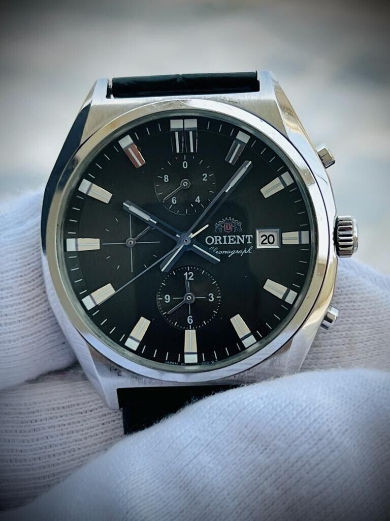 Orient Chronograph Men's Watch 40mm Discontinued Model, Beautiful - Grab A Watch Co