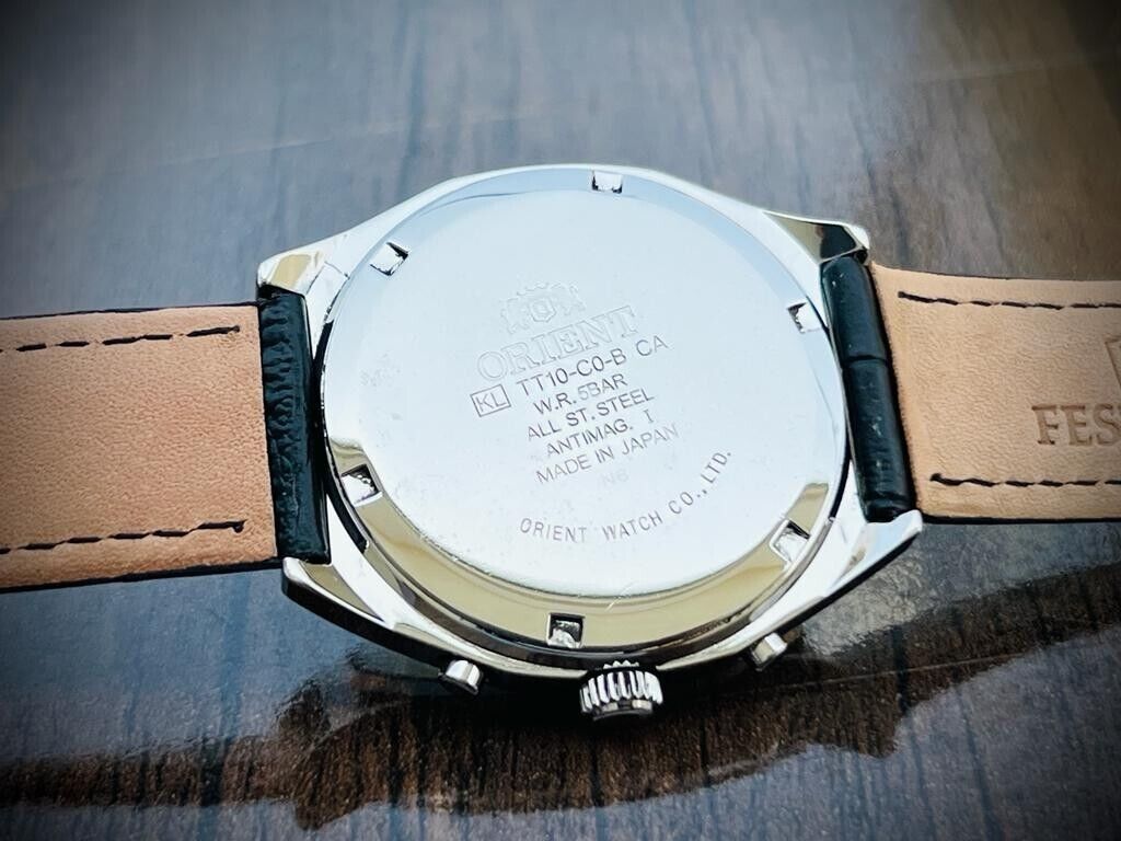 Orient Chronograph Men's Watch 40mm Discontinued Model, Beautiful - Grab A Watch Co