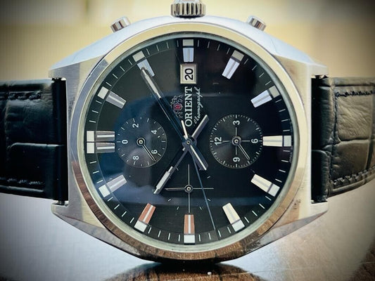 Orient Chronograph Men's Watch 40mm Discontinued Model, Beautiful - Grab A Watch Co