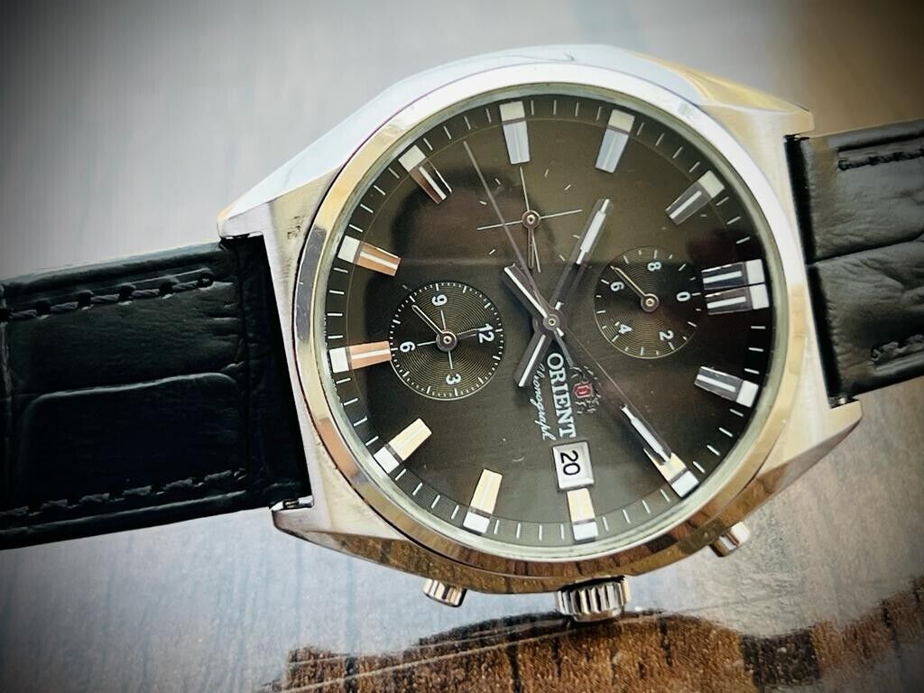 Orient Chronograph Men's Watch 40mm Discontinued Model, Beautiful - Grab A Watch Co