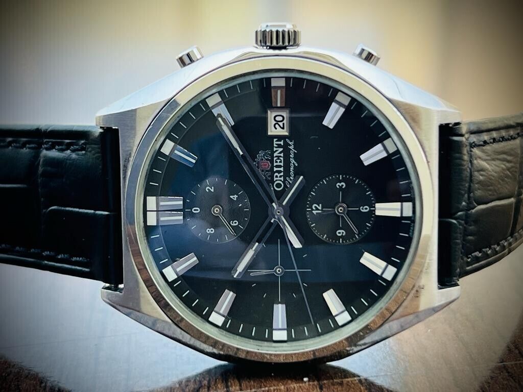 Orient Chronograph Men's Watch 40mm Discontinued Model, Beautiful - Grab A Watch Co