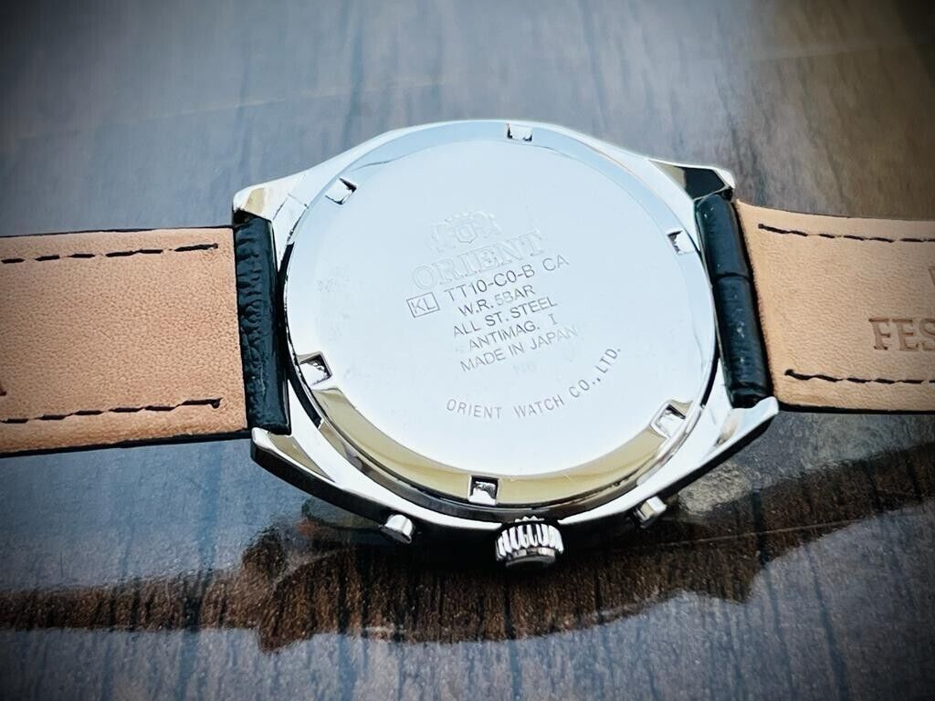 Orient Chronograph Men's Watch 40mm Discontinued Model, Beautiful - Grab A Watch Co