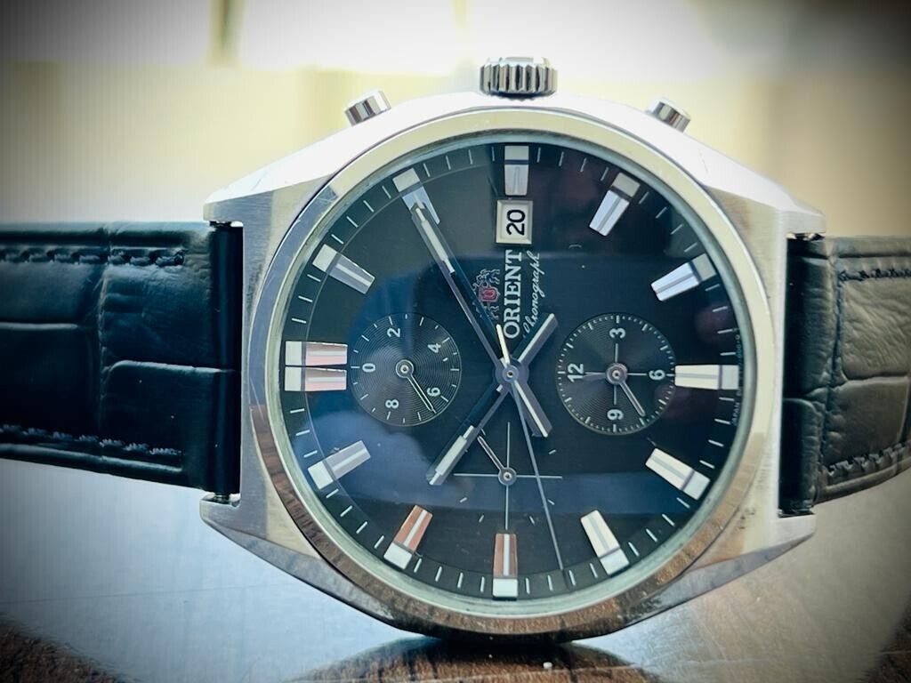 Orient Chronograph Men's Watch 40mm Discontinued Model, Beautiful - Grab A Watch Co