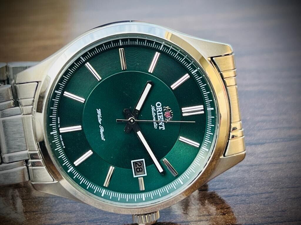 Orient Green Dial Automatic Mens Japan Watch 42mm, FER2C006F Discountinued Model - Grab A Watch Co