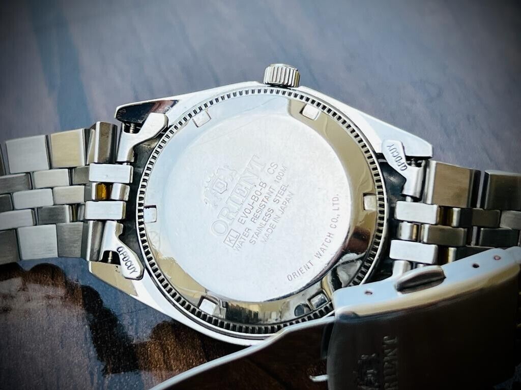 Orient President 100m Diamond Dial Jubilee Mens Watch Automatic 2/Tone 36mm - Grab A Watch Co