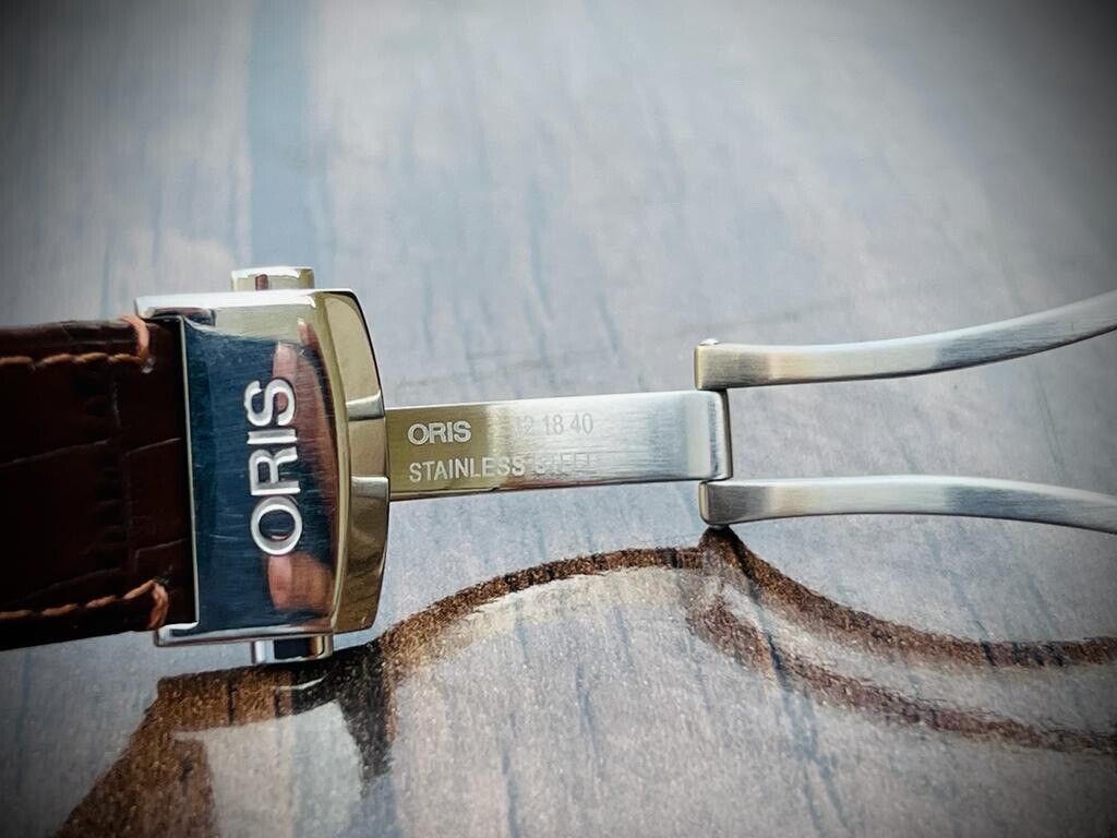 Oris Artelier Automatic 18k Rose Gold & Steel 40mm Mens Watch, Box + Papers - Grab A Watch Co
