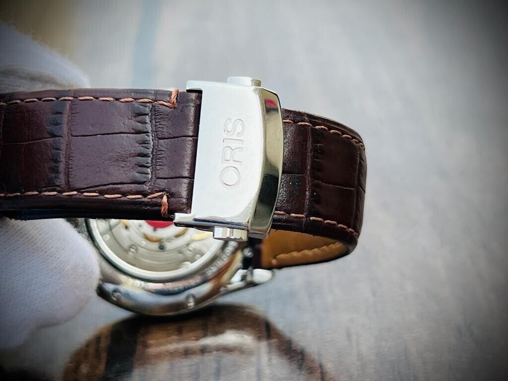 Oris Artelier Automatic 18k Rose Gold & Steel 40mm Mens Watch, Box + Papers - Grab A Watch Co