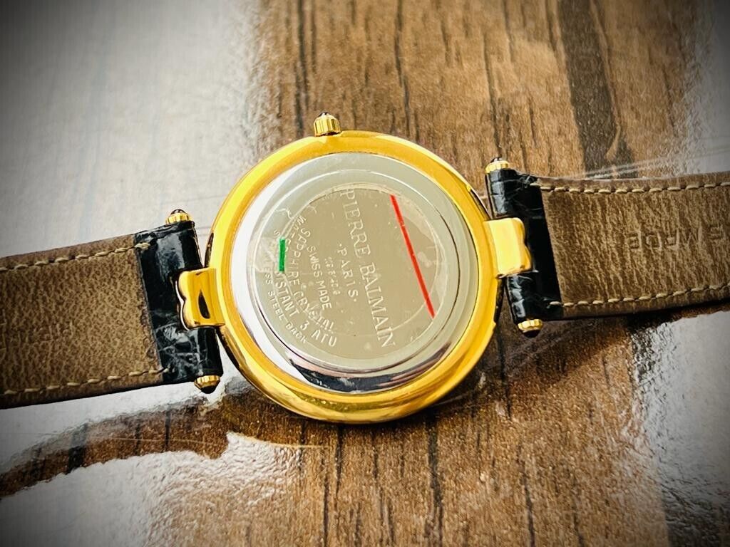 Rare Pierre Balmain Paris Jebal Ali Course Gifted Watch Quartz 35mm With Box - Grab A Watch Co