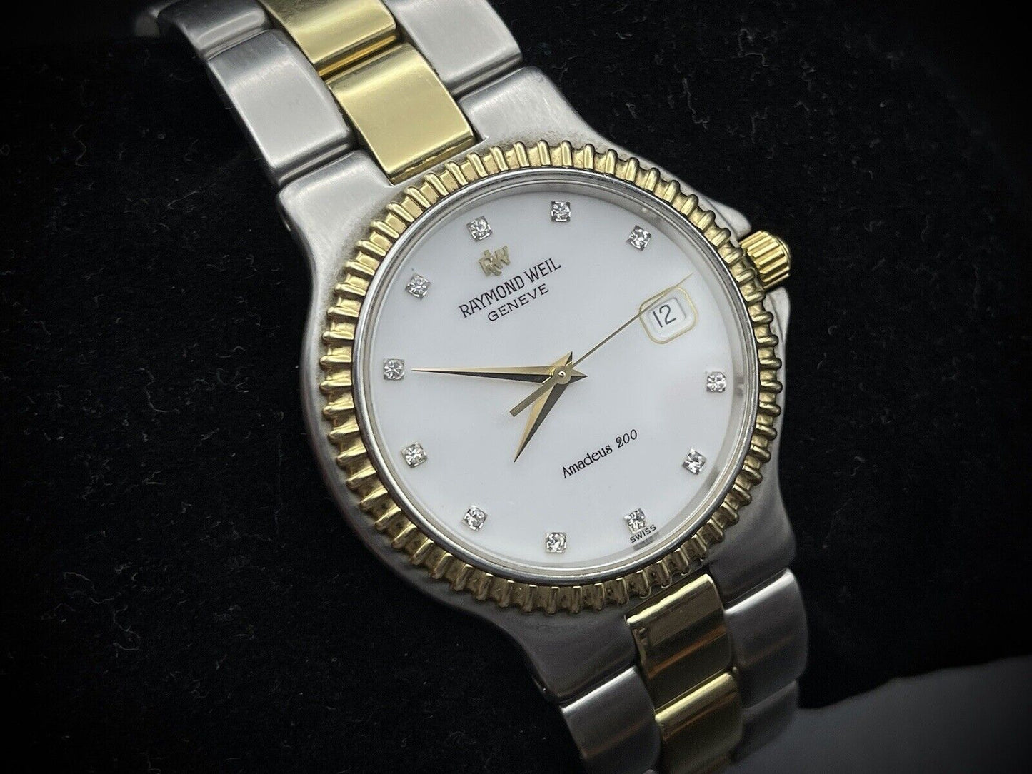 Raymond Weil Amadeus 200 Diamond Dial Mens Swiss Quartz Mens Watch 9203 - Grab A Watch Co