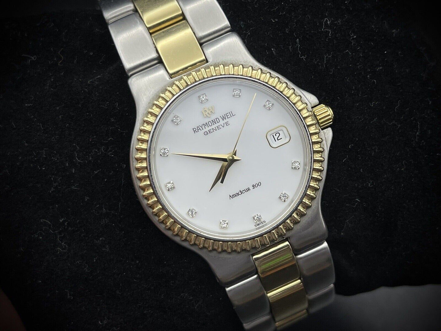 Raymond Weil Amadeus 200 Diamond Dial Mens Swiss Quartz Mens Watch 9203 - Grab A Watch Co