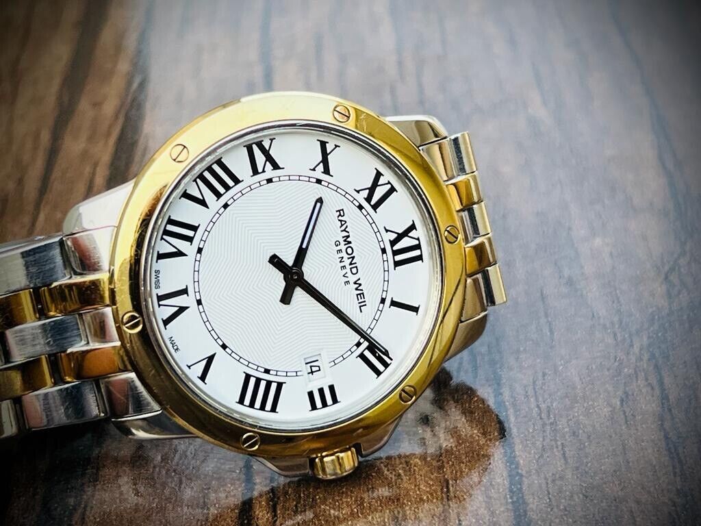 Raymond Weil Geneve 2/Tone Quartz 40mm Gents Watch 5591 Swiss Made, Perfect - Grab A Watch Co